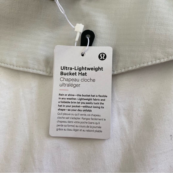 Lululemon Ultra-Lightweight Bucket Hat VPOR Vapor Gray Silver Size L/XL - Picture 4 of 5